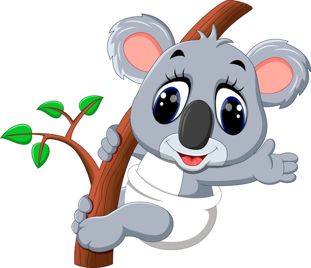 Cute koala de dibujos animados