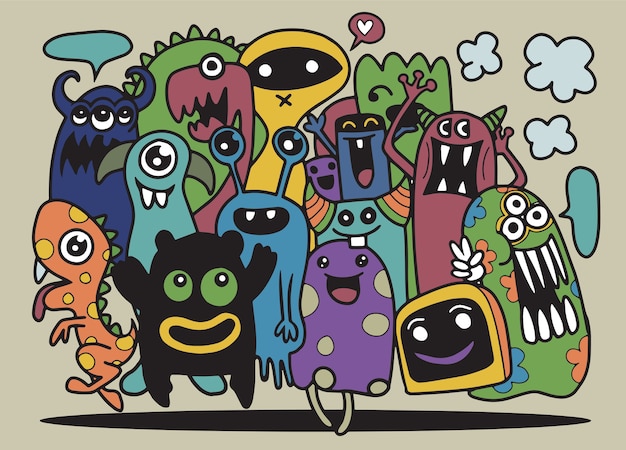Cute Monster Set