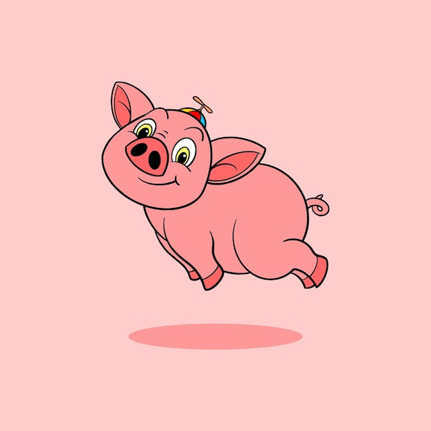 Cute pig cartoon