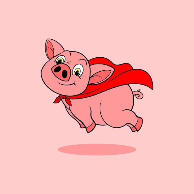 Cute pig cartoon