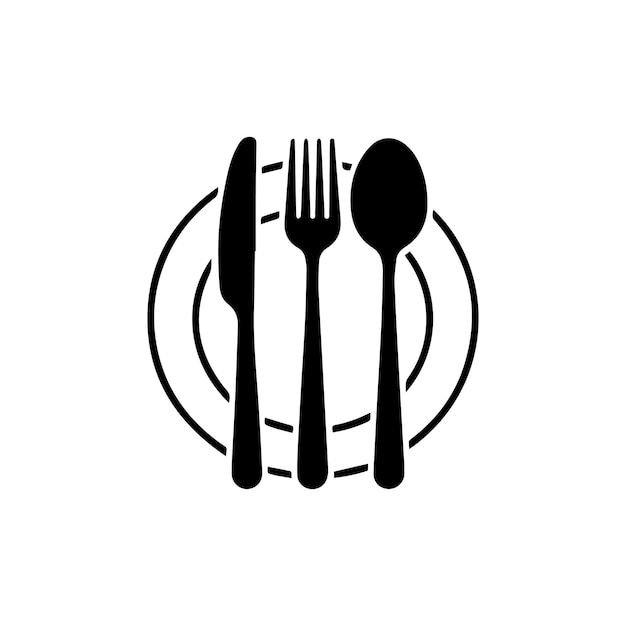 Cutlery Set on a Plate