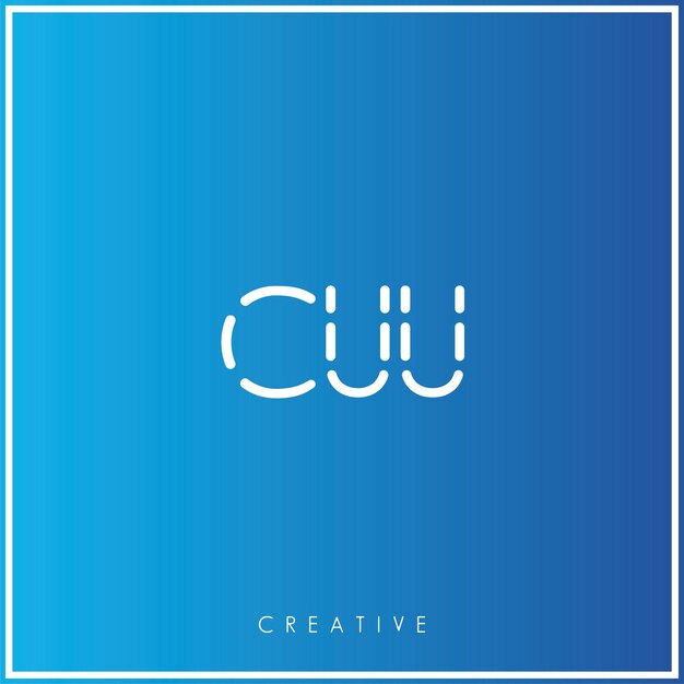 CUU Premium Vector último diseño de logotipo Diseño creativo de logotipo Ilustración vectorial Logotipo mínimo Monograma