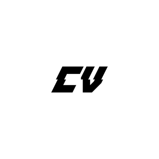 CV monograma logotipo diseño carta texto nombre símbolo monocromo logotipo alfabeto carácter simple logotipo