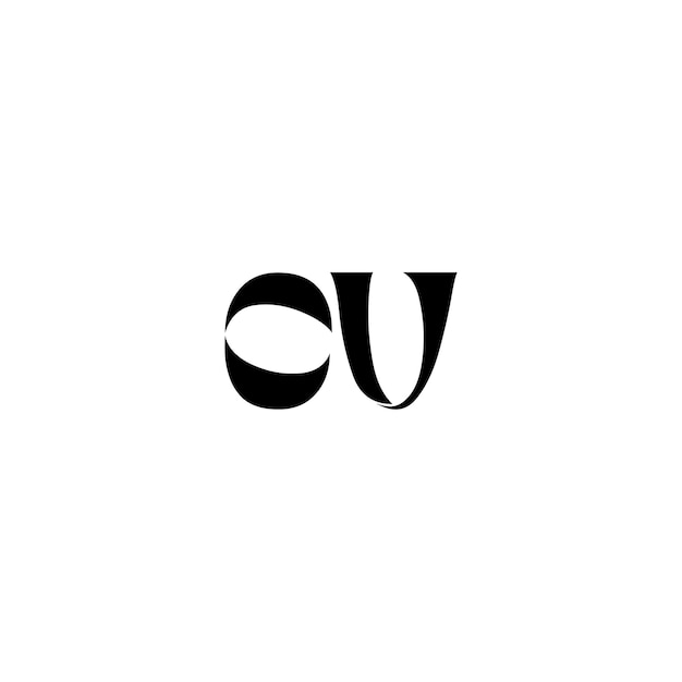 CV monograma logotipo diseño carta texto nombre símbolo monocromo logotipo alfabeto carácter simple logotipo