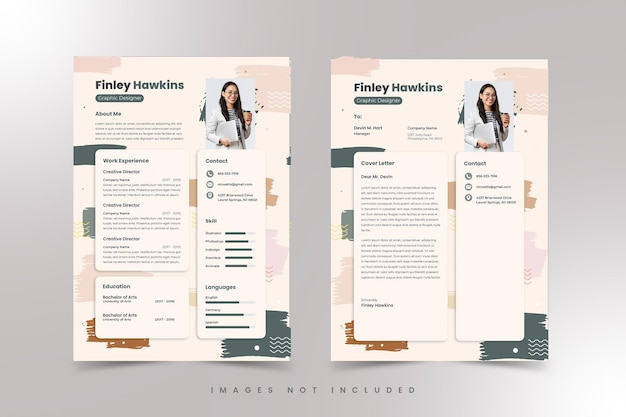 cv plantilla curriculum vitae premium vector