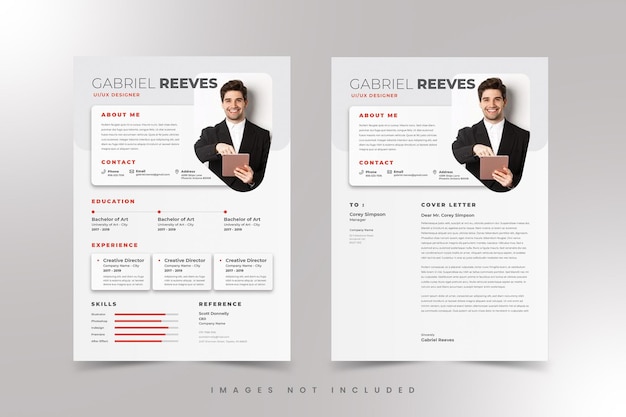 cv plantilla curriculum vitae premium vector