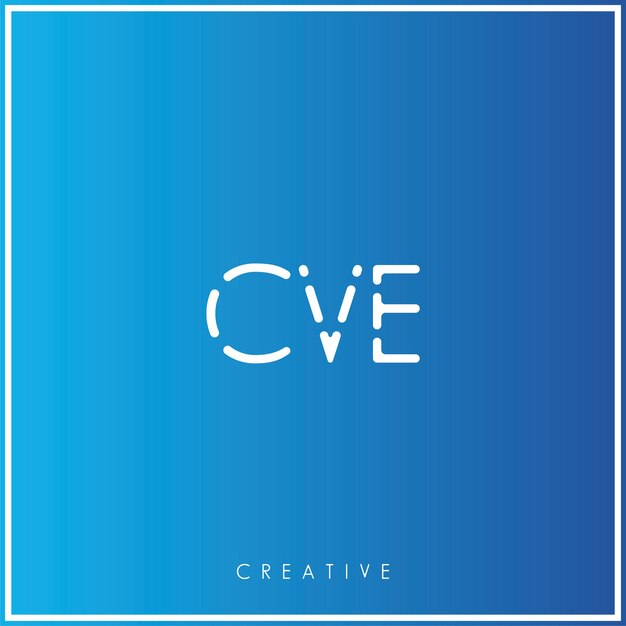 CVE Premium Vector último diseño de logotipo diseño creativo de logotipo ilustración vectorial monograma de logotipo mínimo