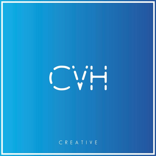 CVH Premium Vector último diseño de logotipo diseño creativo de logotipo vector ilustración monograma de logotipo mínimo