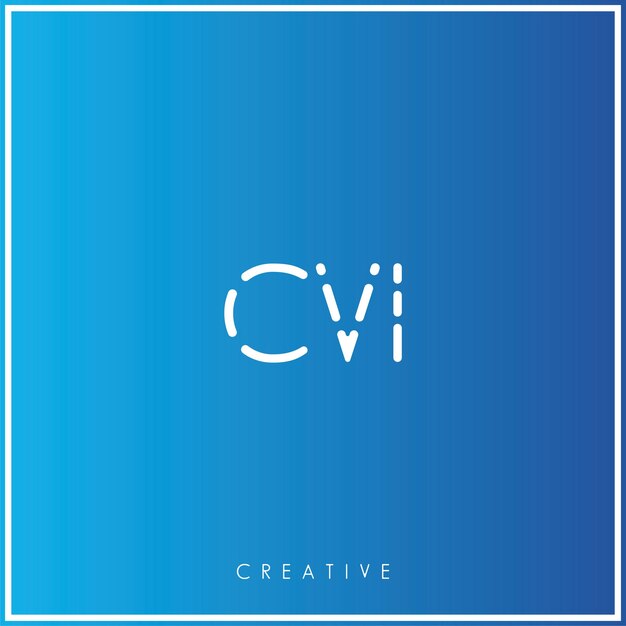 CVI Premium Vector último diseño de logotipo diseño creativo de logotipo vector ilustración monograma de logotipo mínimo