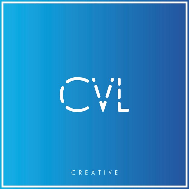 CVL Premium Vector último Diseño del logotipo Diseño creativo del logotipo Ilustración vectorial Logotipo mínimo Monograma