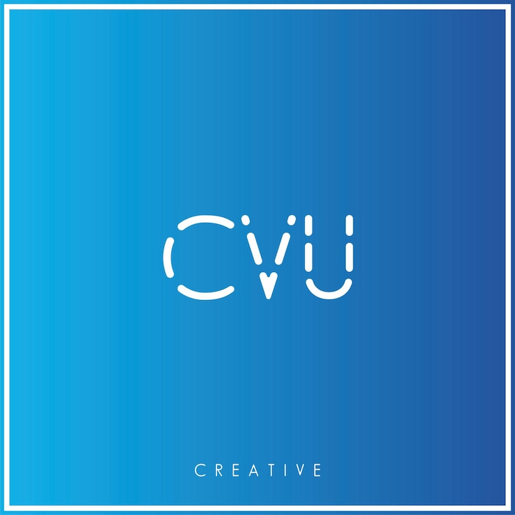 Vector cvu premium vector último diseño de logotipo diseño creativo de logotipo vector ilustración monograma de logotipo mínimo