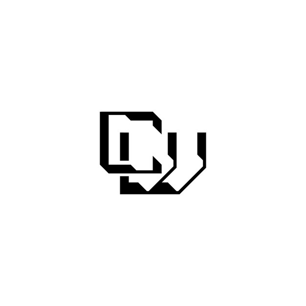 CW monograma logotipo diseño letra texto nombre símbolo monocromo logotipo alfabeto carácter simple logotipo