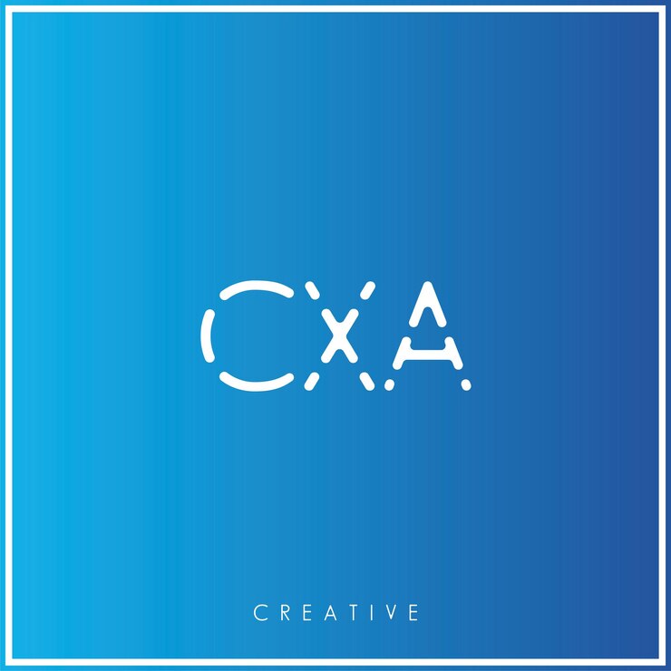 Vector cxa premium vector último diseño de logotipo diseño creativo de logotipo ilustración vectorial logotipo mínimo monograma