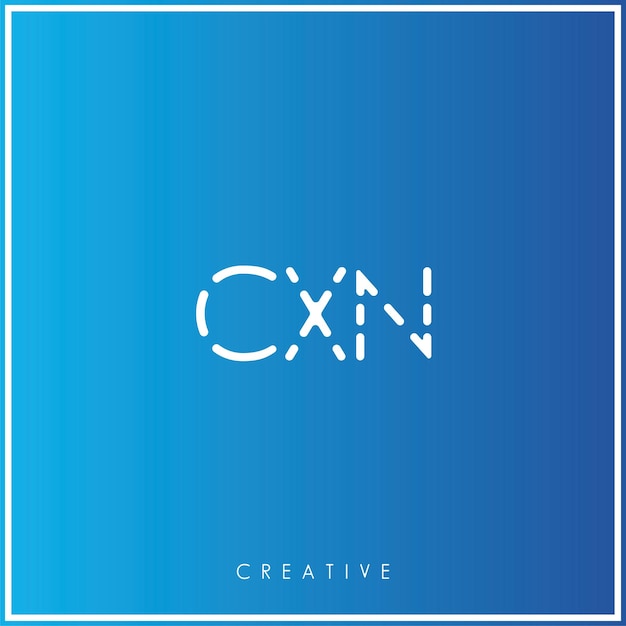 CXN Premium Vector último diseño de logotipo Diseño creativo de logotipo Ilustración vectorial Logotipo mínimo Monograma