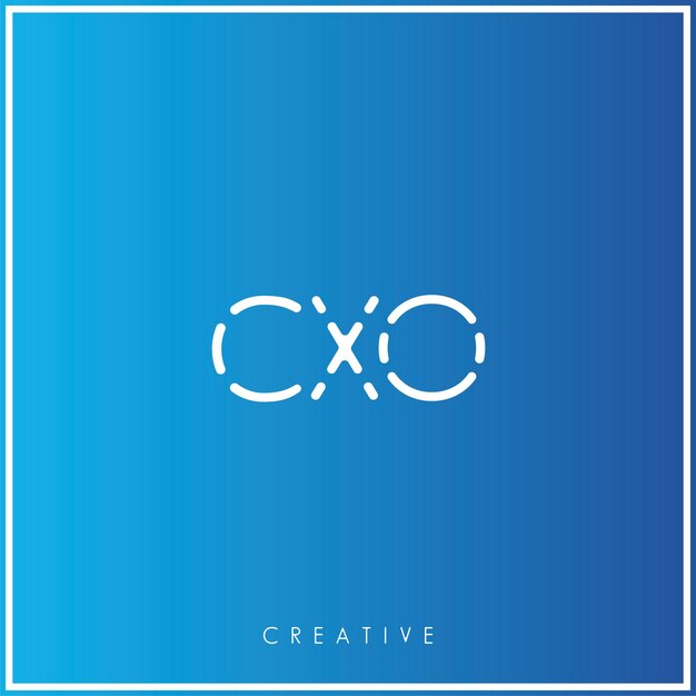 CXO Premium Vector último diseño de logotipo Diseño creativo de logotipo Ilustración vectorial Logotipo mínimo Monograma