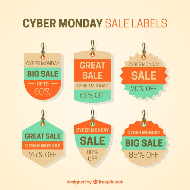 Cyber lunes en venta etiqueta