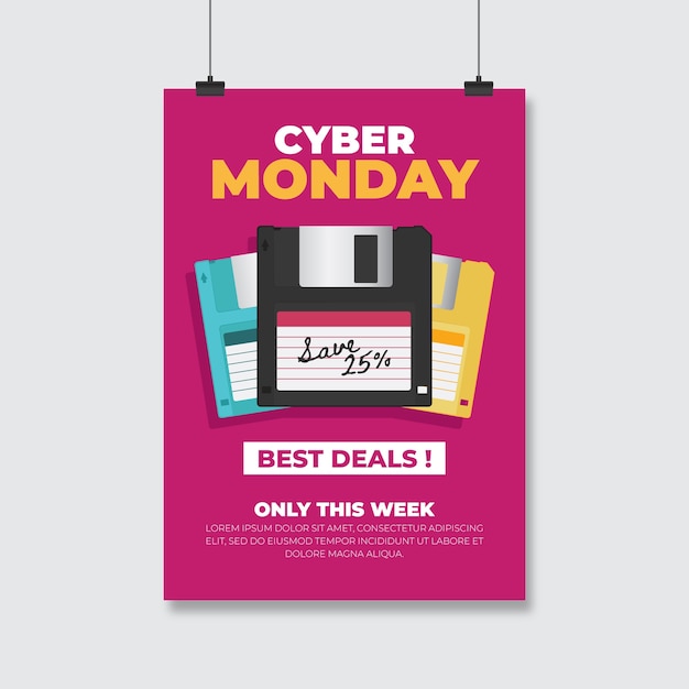 Vector cyber ​​monday flyer