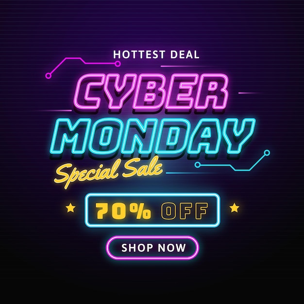 Cyber monday mejor oferta luces de neón