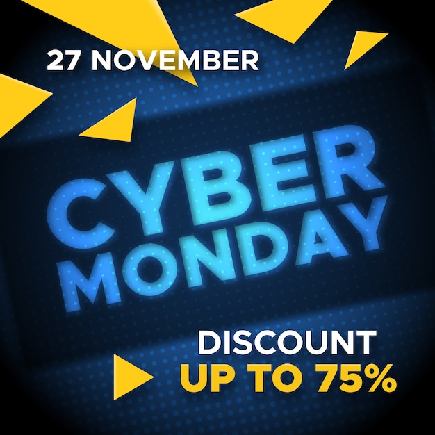 Vector cyber ​​monday promo banner