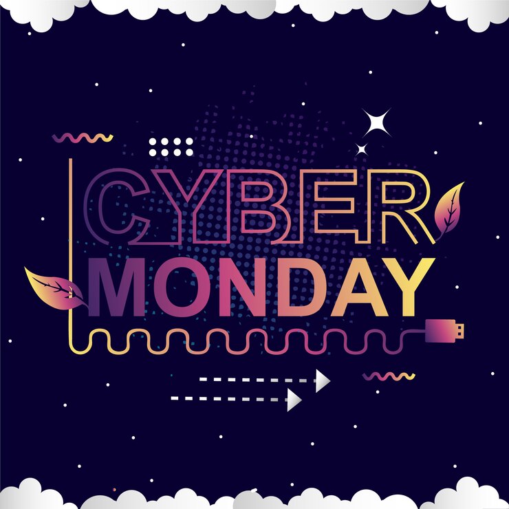 Cyber Monday Sale Banner Set Elementos Premium Vector Pack