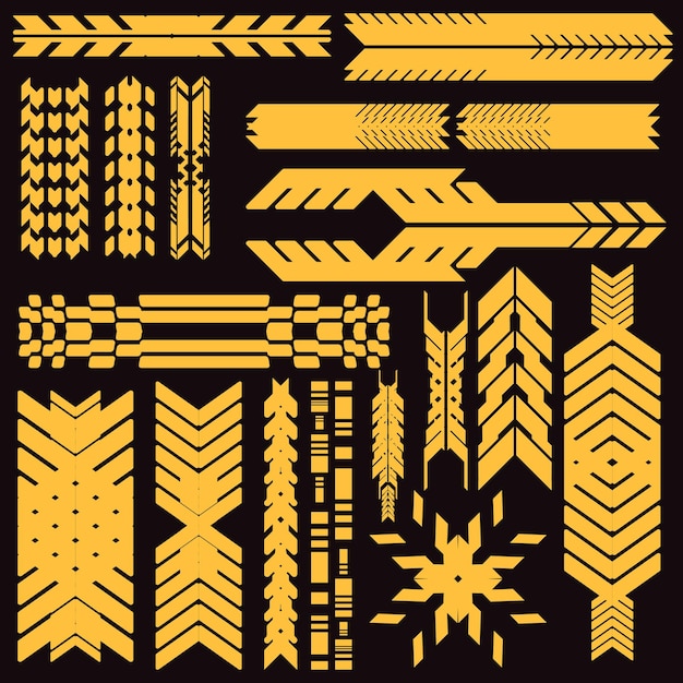 Cyberpunk y2k: juegos futuristas, icono, conjunto de patrones, colección de plantillas para marcas, decoraciones de camisetas de moda, adhesivos, ilustraciones en 2D, renderización vectorial.