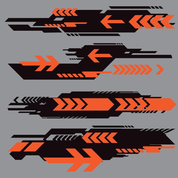 Cyberpunk y2k: juegos futuristas, icono, conjunto de patrones, colección de plantillas para marcas, decoraciones de camisetas de moda, adhesivos, ilustraciones en 2D, renderización vectorial.
