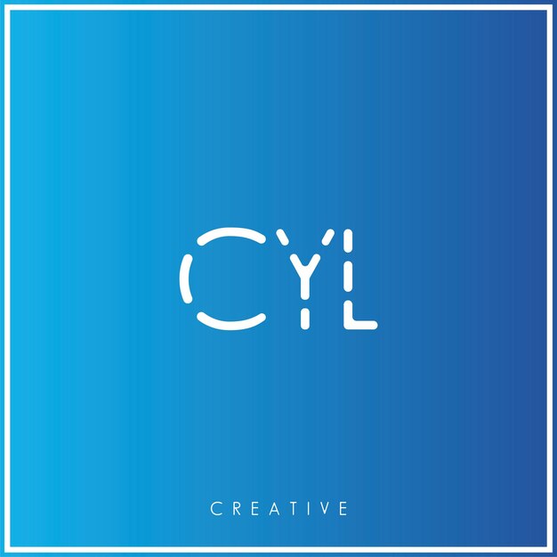 CYL Premium Vector último diseño de logotipo Diseño creativo de logotipo Ilustración vectorial Logotipo mínimo Monograma