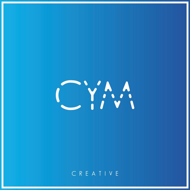 CYM Premium Vector último diseño de logotipo Diseño creativo de logotipo Ilustración vectorial Logotipo mínimo Monograma