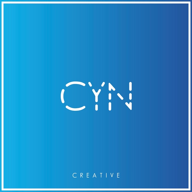 CYN Premium Vector último diseño de logotipo Diseño creativo de logotipo Ilustración vectorial Logotipo mínimo Monograma