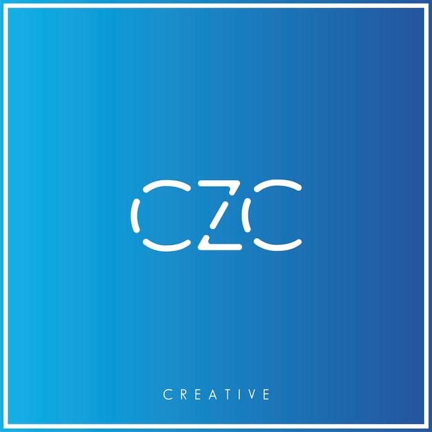 CZC Premium Vector último diseño de logotipo diseño creativo de logotipo vector ilustración monograma de logotipo mínimo