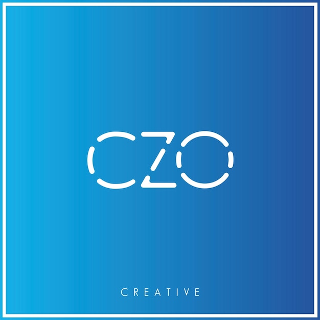 CZO Premium Vector último diseño de logotipo Diseño creativo de logotipo Ilustración vectorial Logotipo mínimo Monograma