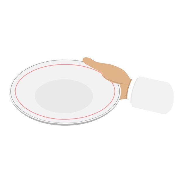 D conjunto de vectores planos isométricos de manos que sostienen utensilios de cocina artículo de herramientas de cocina