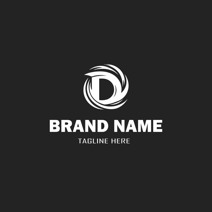 D diseño abstracto del logotipo de la empresa