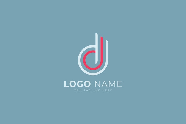 D Diseño de letras del logotipo Icono vectorial de letras n creativo con plantilla de tarjeta de visita