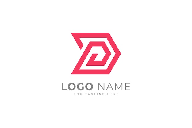 D Diseño de letras del logotipo Icono vectorial de letras n creativo con plantilla de tarjeta de visita