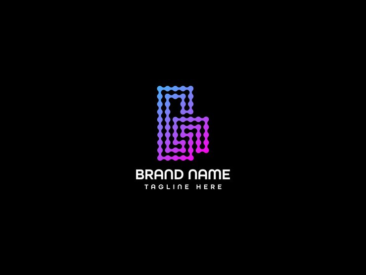 D diseño moderno del logotipo