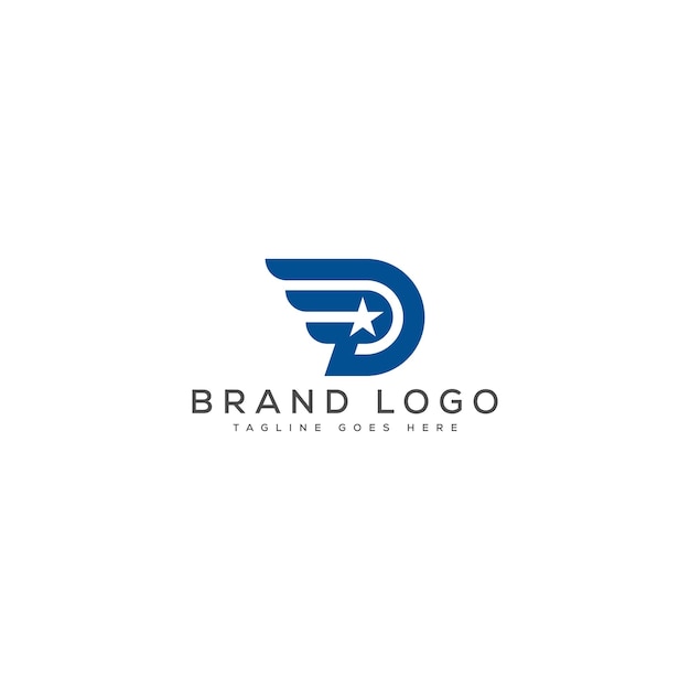 D diseño de la plantilla vectorial del logotipo para la marca