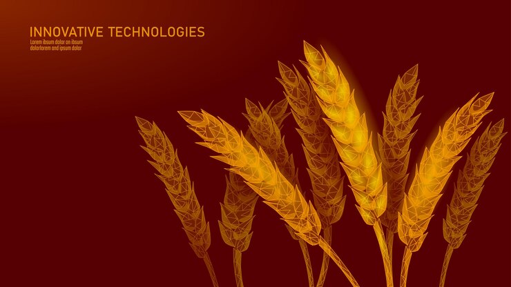 Vector d espigas de trigo día mundial de la alimentación conciencia del hambre ayuda caridad comida ayuda global refugio internacional