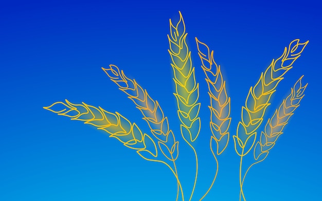 D espigas de trigo día mundial de la alimentación conciencia del hambre ayuda caridad comida ayuda global refugio internacional