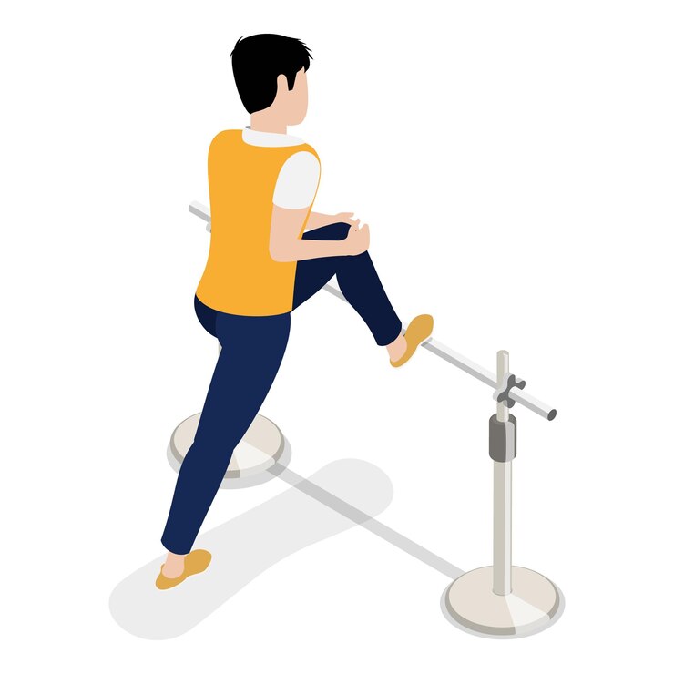 Vector d ilustración isométrica de vector plano del elemento de la zona atlética al aire libre del gimnasio exterior