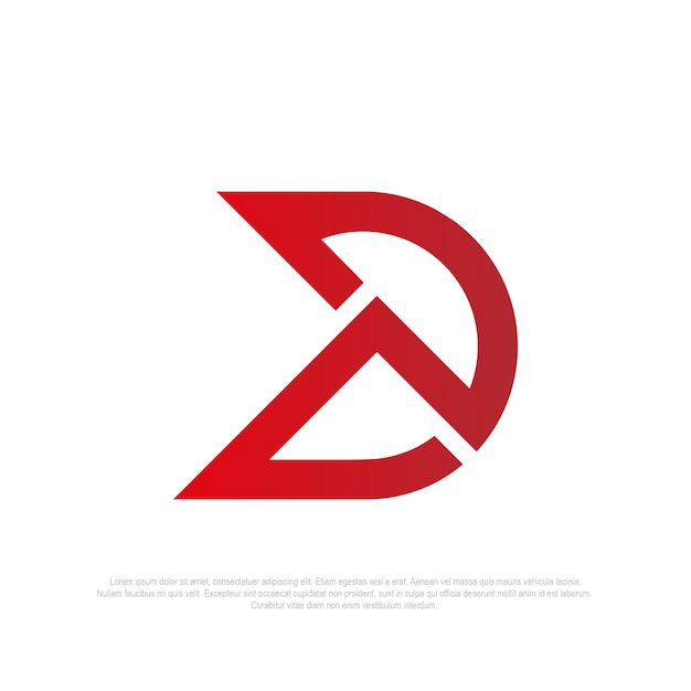 D logo empresa moderna