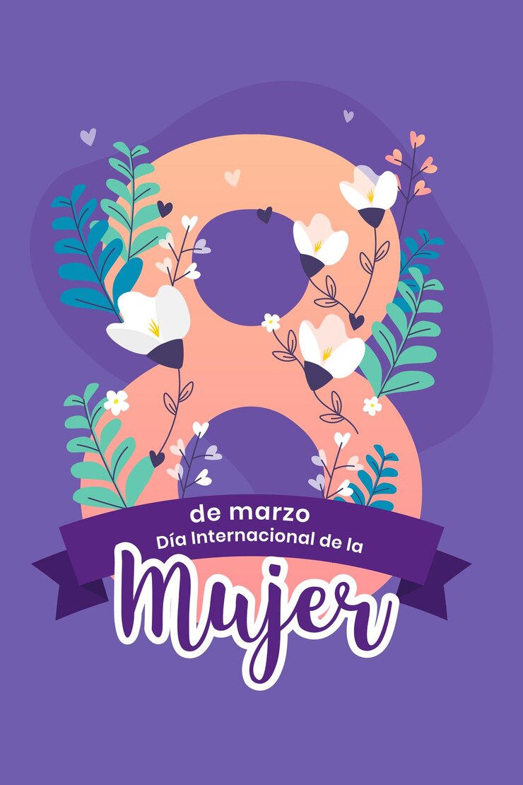Vector da internacional de la mujer