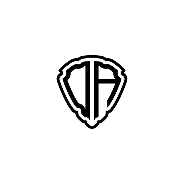DA monograma logotipo diseño carta texto nombre símbolo monocromo logotipo alfabeto carácter simple logotipo