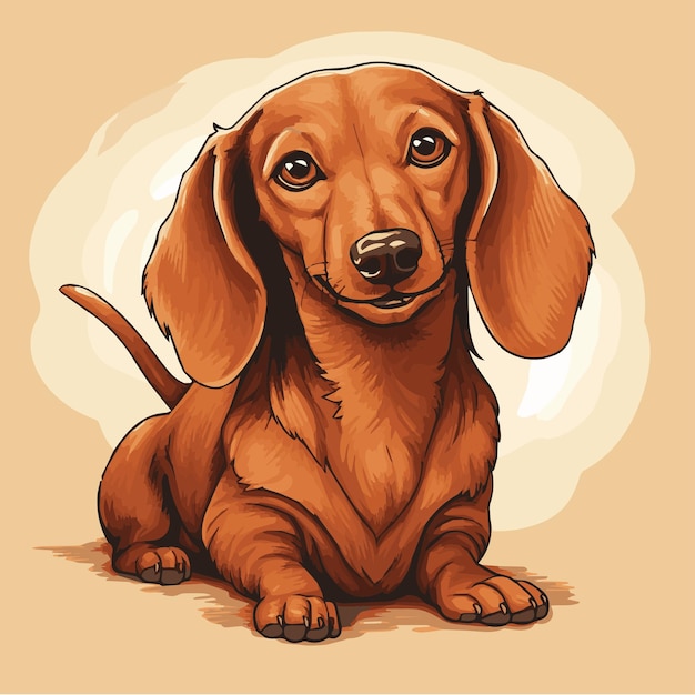 Vector dachshund