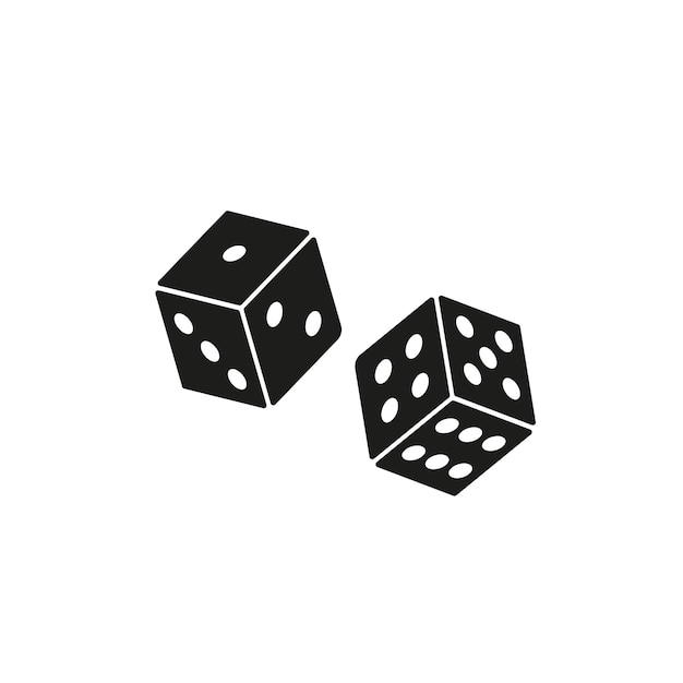 Dados de casino vectoriales de iconos auténticos Juego de dados rojos rodantes vectoriales aislados sobre fondo blanco Piezas de juego de mesa 3d Cubos de póquer rojos