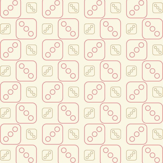 Vector dados de tres patrones repetidos diseño vectorial hermoso fondo de ilustración