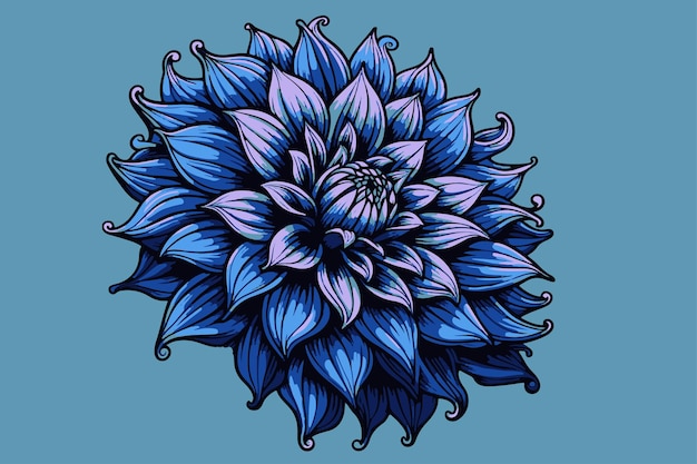 Dahlia índigo