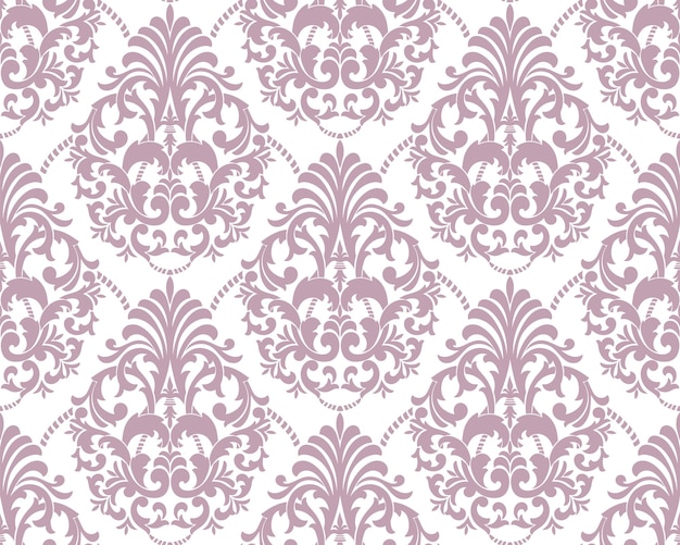 Vector damasco de patrones sin fisuras elemento vector floral damasco ornamento vintage ilustración