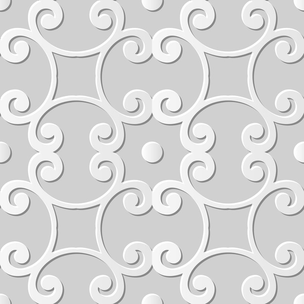 Vector damasco transparente arte de papel 3d espiral redonda cruz
