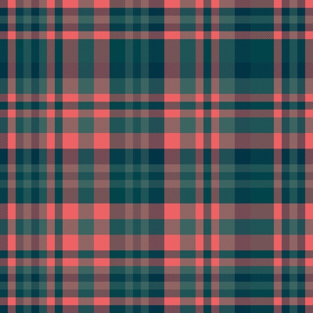 Dar cuadros de chequeo vectorial tela hipster fondo sin costuras vestido de textura tartan patrón textil en colores oscuros y rojos